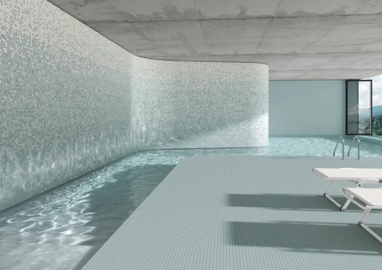Mosaico Porcelânico — Piscina (2)
