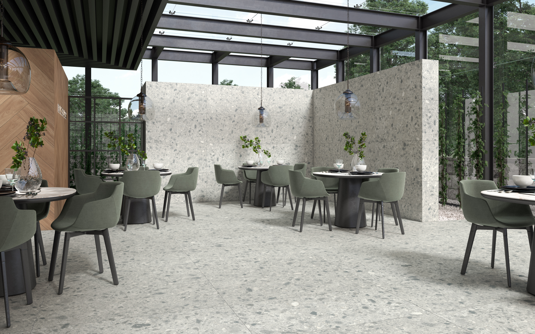 A ceramic imitation of the widely loved Italian Stone, due to its originality, complexity, elegance and refinement.